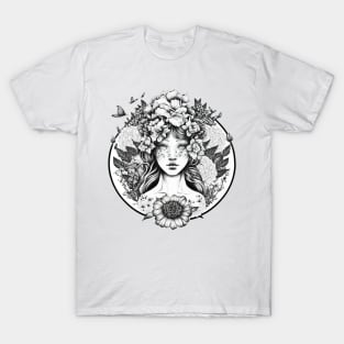 Venus with flowers T-Shirt